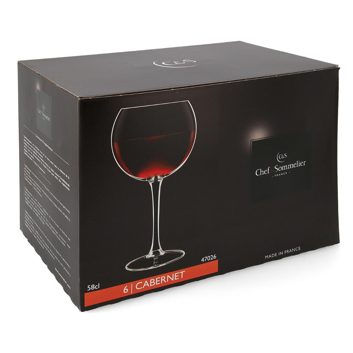 CAJA 6 COPAS BALLON VINO KRYSTA