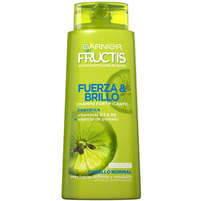 Garnier Fructis Fuerza y Brillo Champú Cabello Normal 690ml