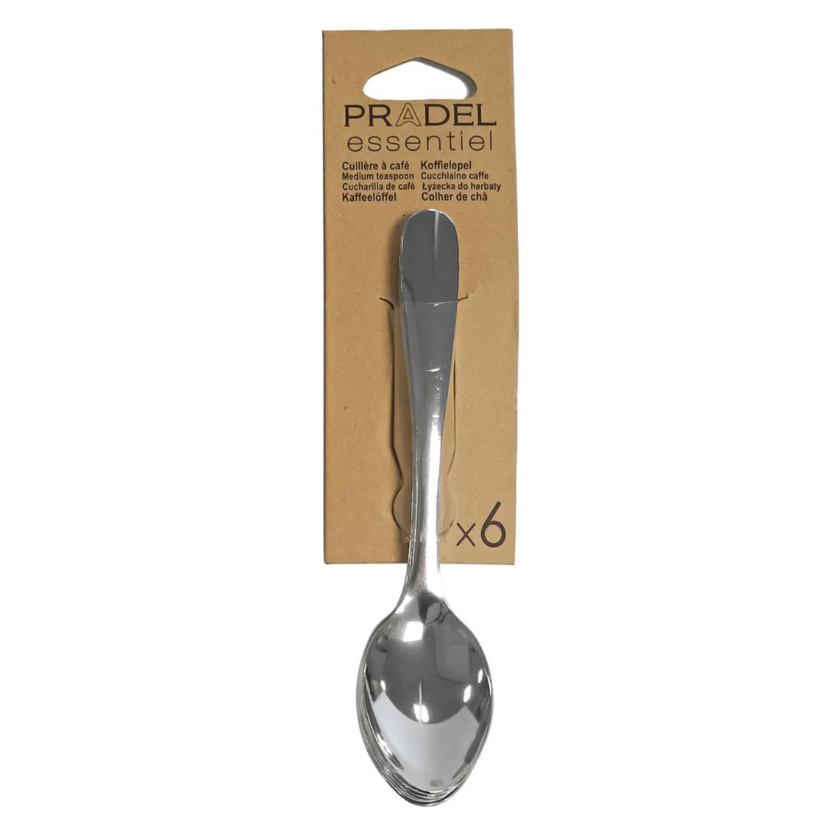 SET 6 CUCHARAS POSTRE ACERO INOX