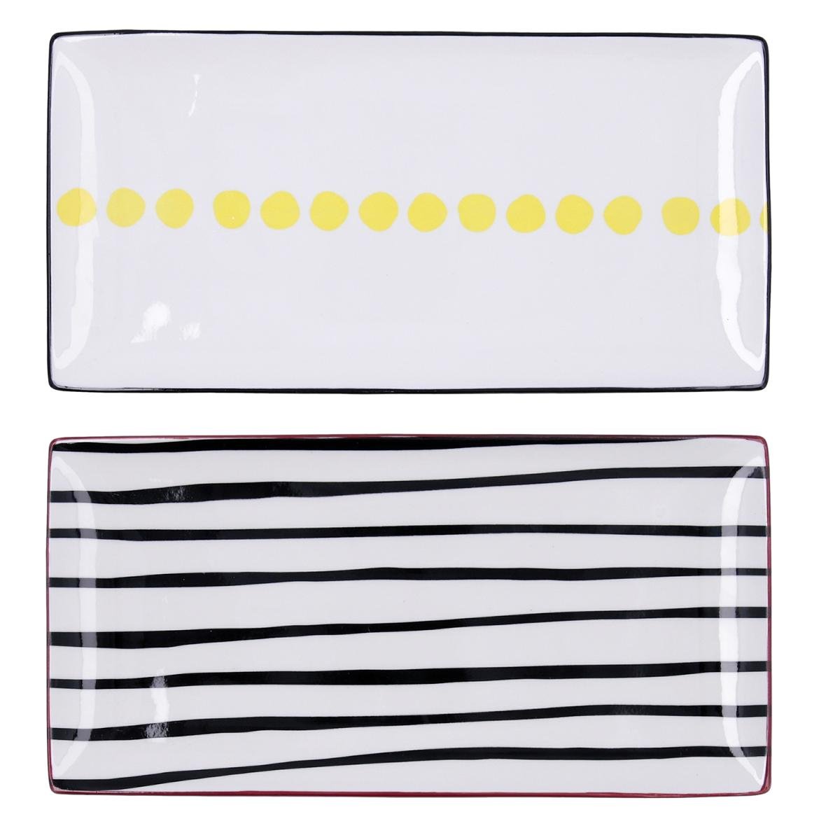 BANDEJA RECTANGULAR PORCELANA