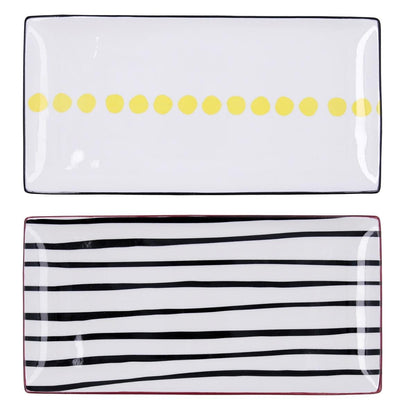 BANDEJA RECTANGULAR PORCELANA