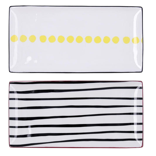 BANDEJA RECTANGULAR PORCELANA