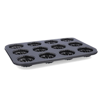 MOLDE 12 CAKES ACERO CARBONO