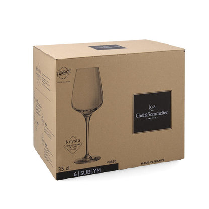 CAJA 6 COPAS VINO KRYSTA