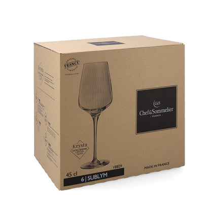 CAJA 6 COPAS VINO KRYSTA