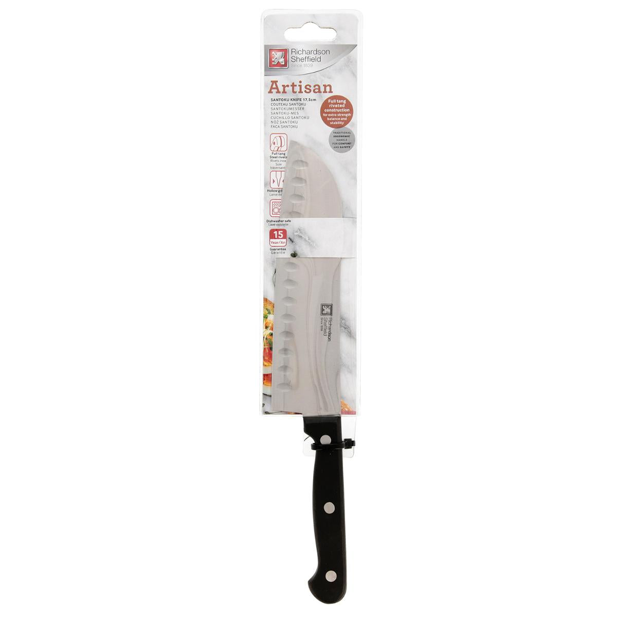 CUCHILLO SANTOKU ACERO INOXIDABLE