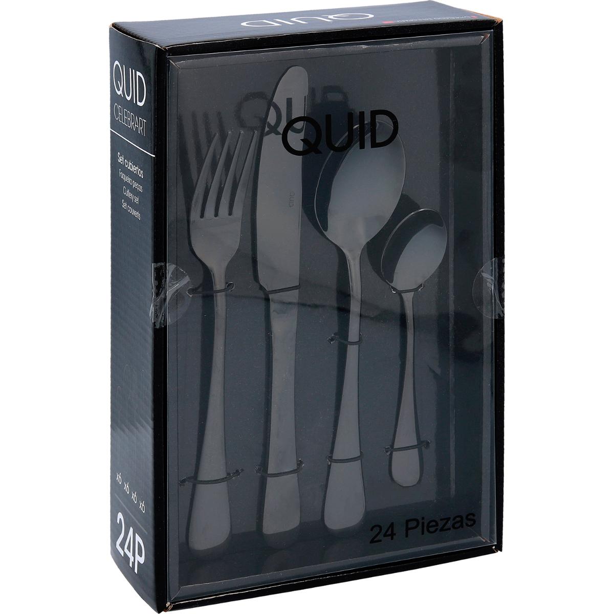 SET 24 CUBIERTOS ACERO INOX