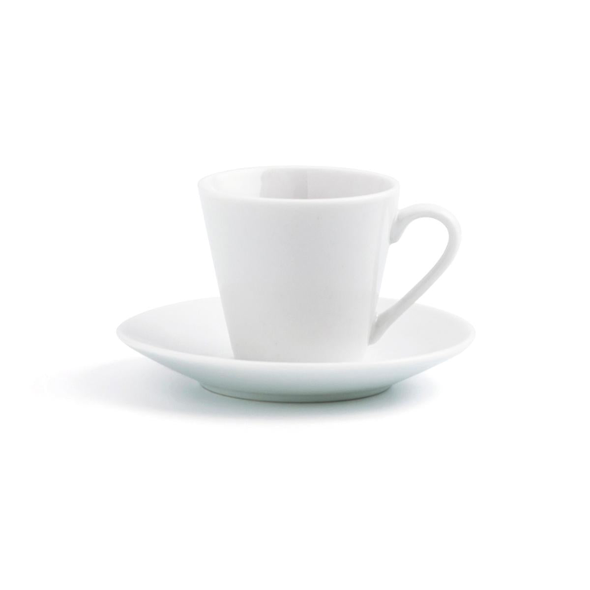 SET 6 TAZAS CON PLATO PORCELANA