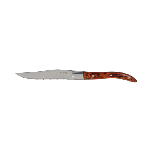 CUCHILLO STEAK ACERO INOX Y MANGO MADERA