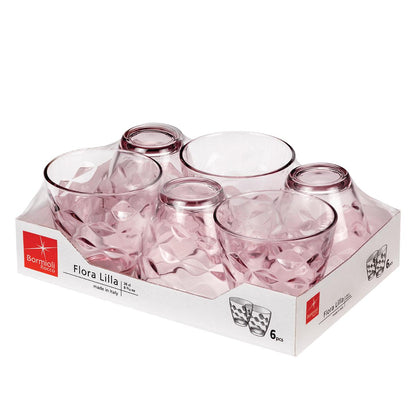 SET 6 VASOS ALTOS VIDRIO