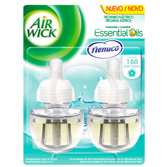 Air-Wick Essential Oils Ambientador Eléctrico Nenuco Recambio 2 Unidades