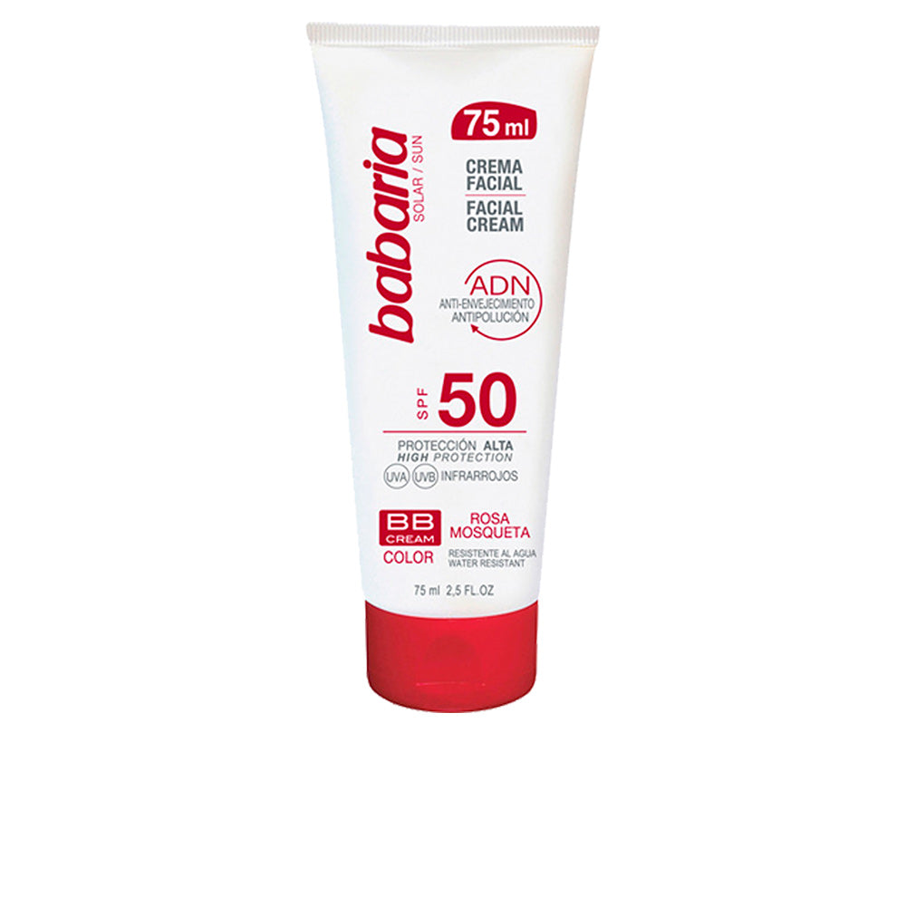 Babaria Crema Facial Bb Cream Spf50 Rosa Mosqueta 75ml