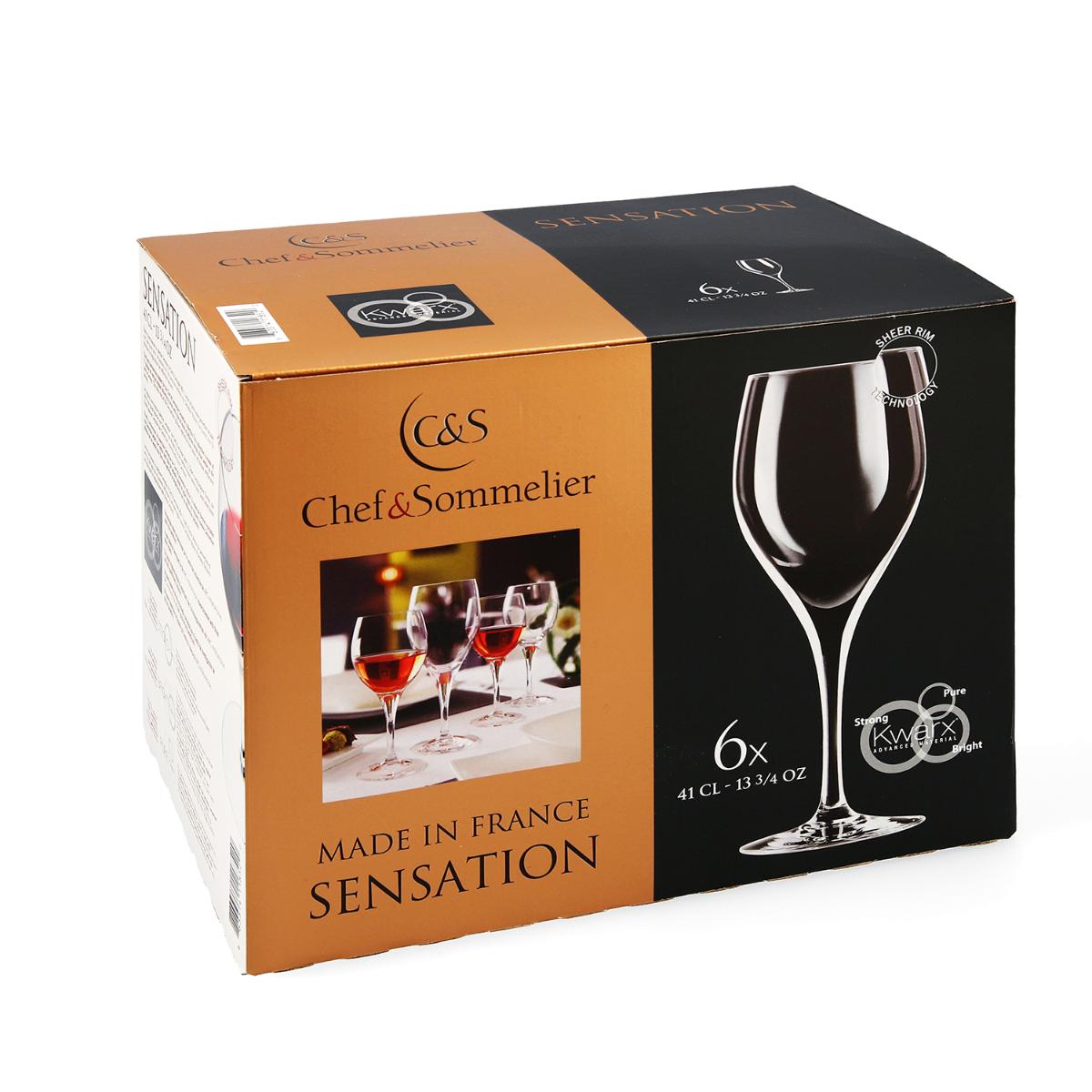 CAJA 6 COPAS VINO KRYSTA