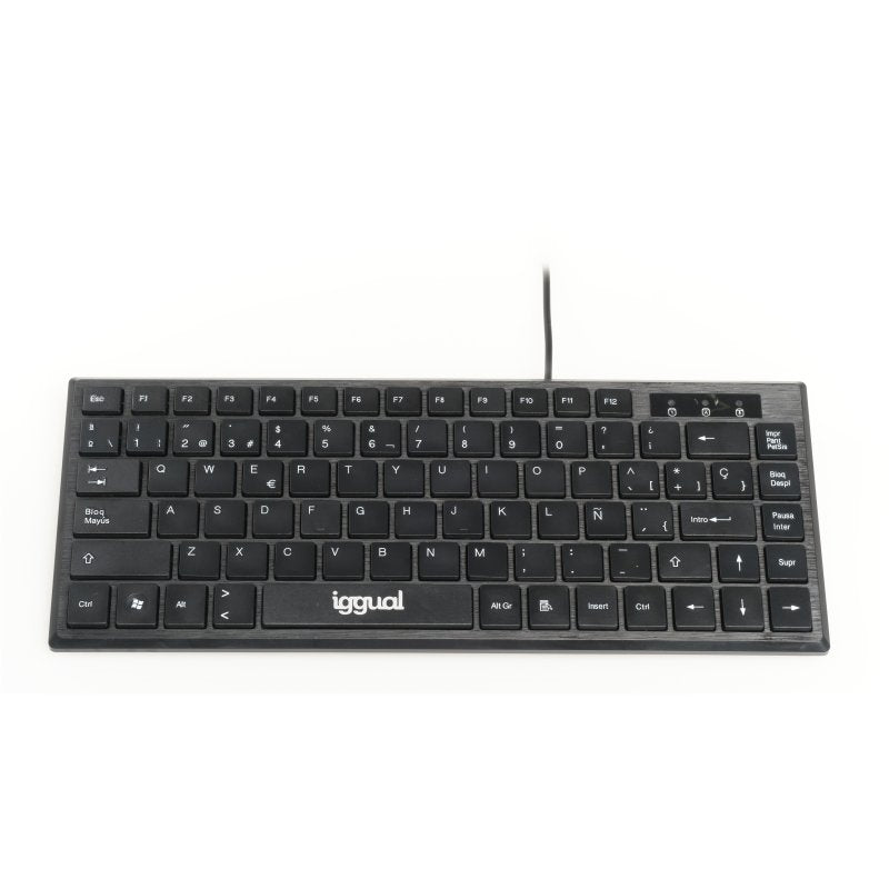 iggual Teclado USB compacto TKL Slim TKL-USB negro