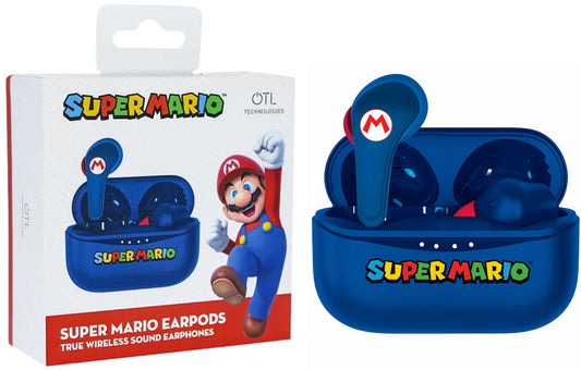 OTL WIRELESS EARPODS SUPER MARIO BLUE (AZUL)