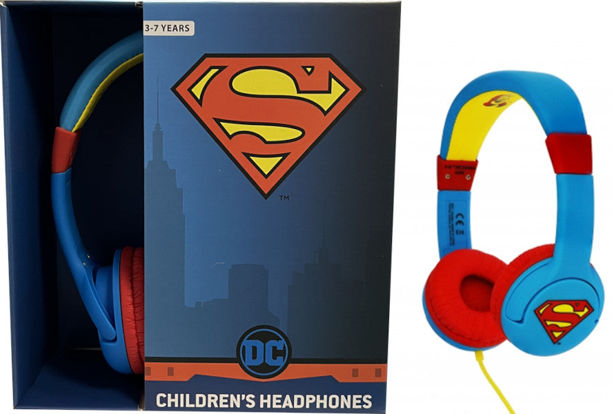 OTL WIRED HEADPHONES SUPERMAN (PS4/XBOX/SWITCH/MOVIL/TABLET) (3-7 AÑOS)