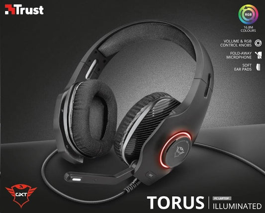 TRUST HEADSET RGB TORUS GXT 455