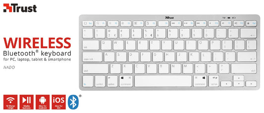 TRUST NADO WIRELESS BLUETOOTH KEYBOARD