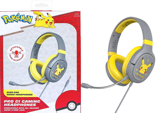 OTL PRO G1 GAMING HEADPHONES POKEMON PIKACHU (SWITCH/TABLET/MOVIL/PC)