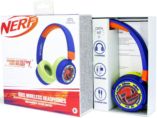 OTL KIDS WIRELESS BLUETOOTH HEADPHONE NERF OR NOTHING (MOVIL/TABLET)