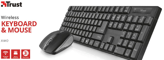 TRUST XIMO WIRELESS KEYBOARD & MOUSE