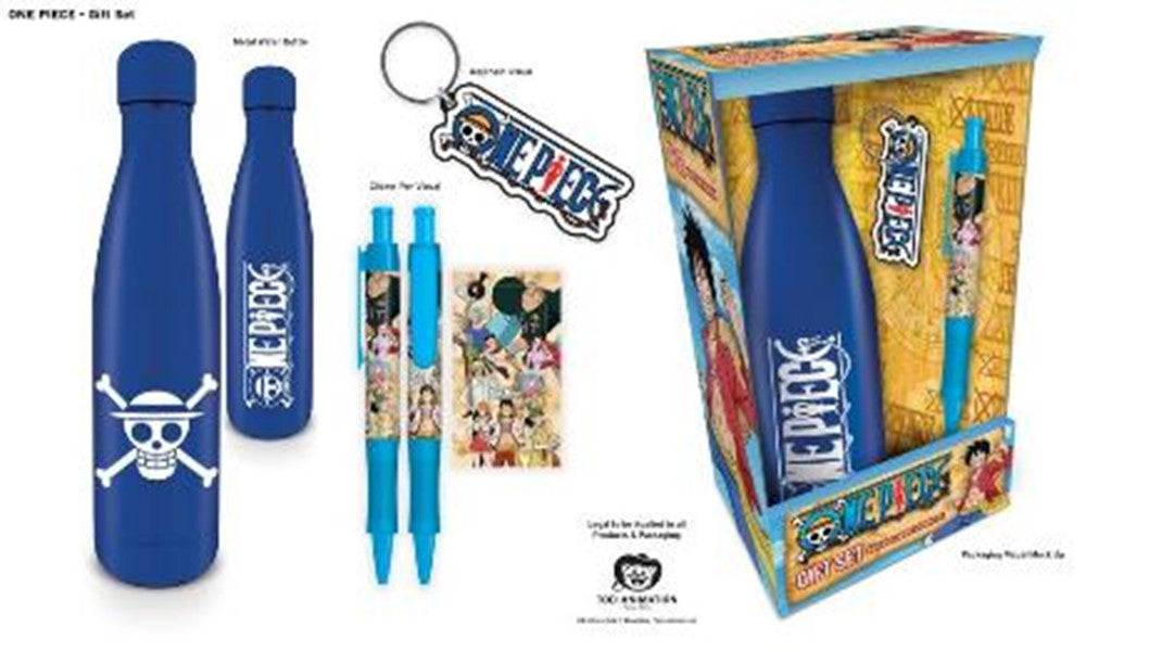 MEGACAJA REGALO ONE PIECE (INCLUYE: BOTELLA / LLAVERO & BOLI)