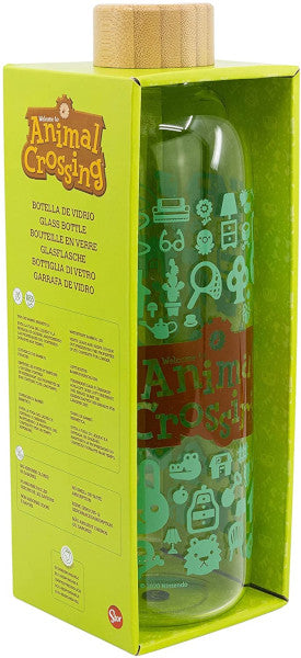 BOTELLA CRISTAL ANIMAL CROSSING 1030 ML (GLASS BOTTLE)