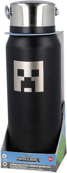 BOTELLA TERMO ACERO INOXIDABLE CON ASA MINECRAFT 505 ML (BOTTLE)