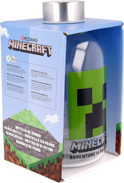 BOTELLA CRISTAL MINECRAFT 620 ML (GLASS BOTTLE)