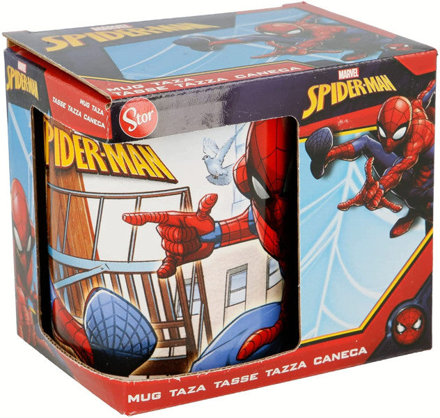 TAZA CERAMICA SPIDERMAN STREETS 325 ML (CON CAJA) (MUG)