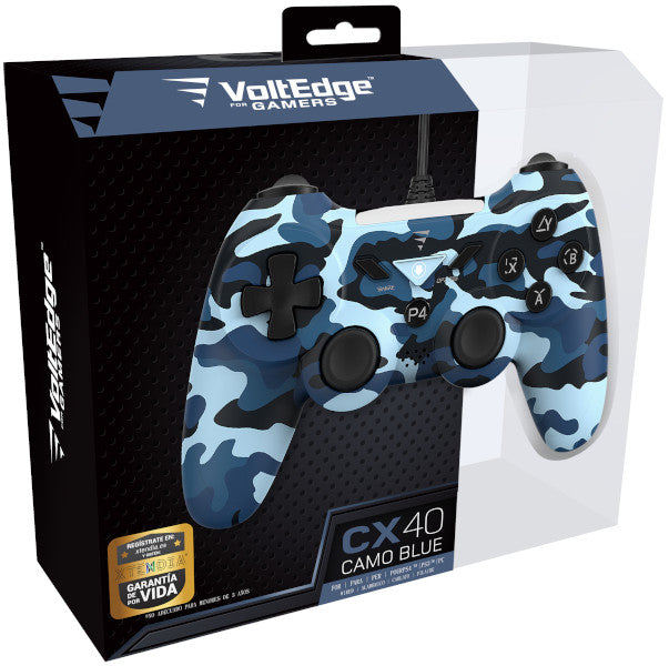 VOLTEDGE WIRED CONTROLLER CX40 CAMO BLUE (PS3/PC)