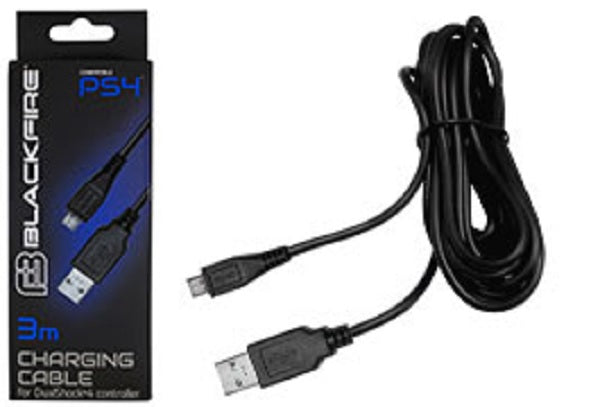 BLACKFIRE CHARGING CABLE USB-MICROUSB PARA MANDOS DUALSHOCK 3M