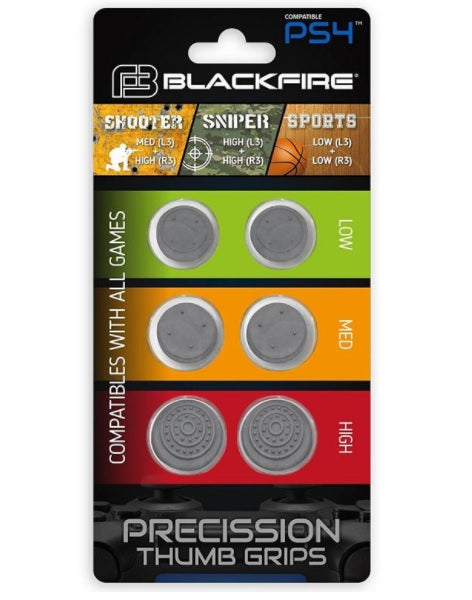 BLACKFIRE PRECISSION THUMB GRIPS (SET X2 LOW X2 MED X2 HIGH)