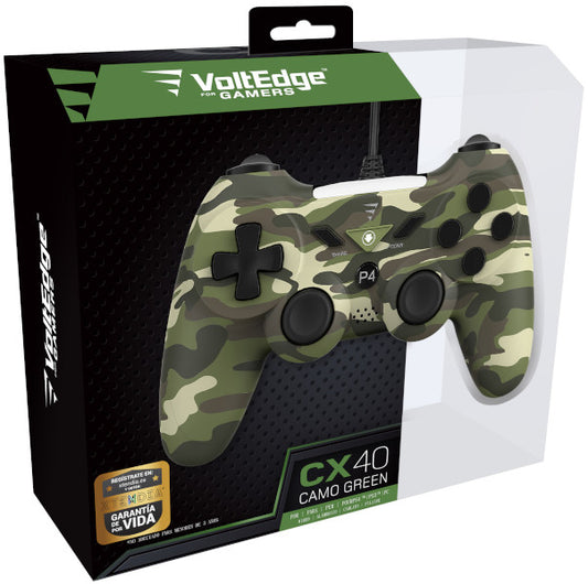 VOLTEDGE WIRED CONTROLLER CX40 CAMO GREEN (PS3/PC)