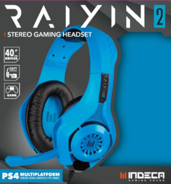 INDECA STEREO GAMING HEADSET RAYIN 2.0 BLUE EDITION (PS4/XBONE/SWI/PC/MAC)