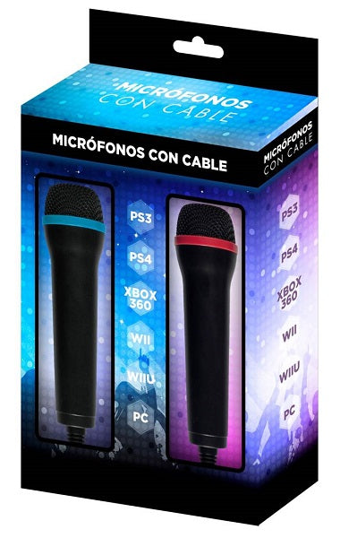 INDECA MICROFONOS CON CABLE (PS3/XB360/WII/WIU/PC)