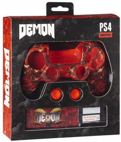 INDECA KIT SILICONA DEMON (FUNDA SILICONA/GAMUZA/GRIPS/PROTECTOR)