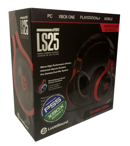 LUCIDSOUND LS25 TOURNAMENT EDITION GAMING HEADSET (PS5/XBOX SX/PS4/XBONE/PC)