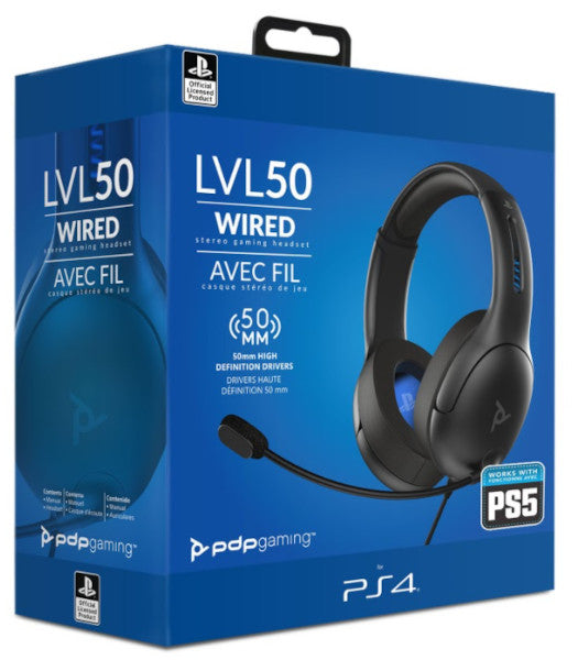 PDP WIRED HEADSET LVL 50 (GRIS)