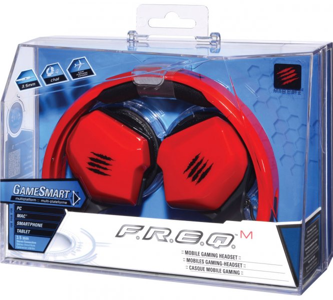 MAD CATZ F.R.E.Q MOBILE GAMING HEADSET ROJO (PS4/PC/MAC/MOB)