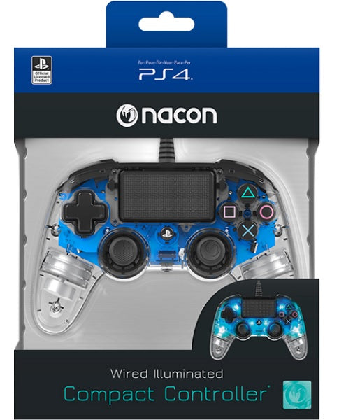 NACON WIRED ILLUMINATED COMPACT CONTROLLER BLUE OFICIAL