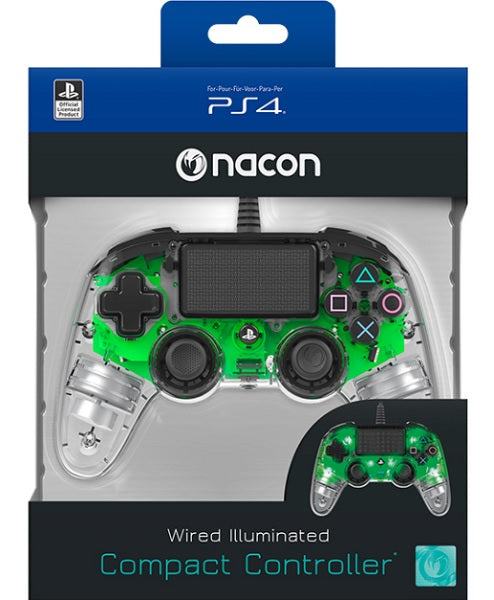 NACON WIRED ILLUMINATED COMPACT CONTROLLER GREEN (OFICIAL)