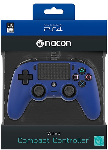 NACON WIRED COMPACT CONTROLLER BLUE OFICIAL (AZUL)