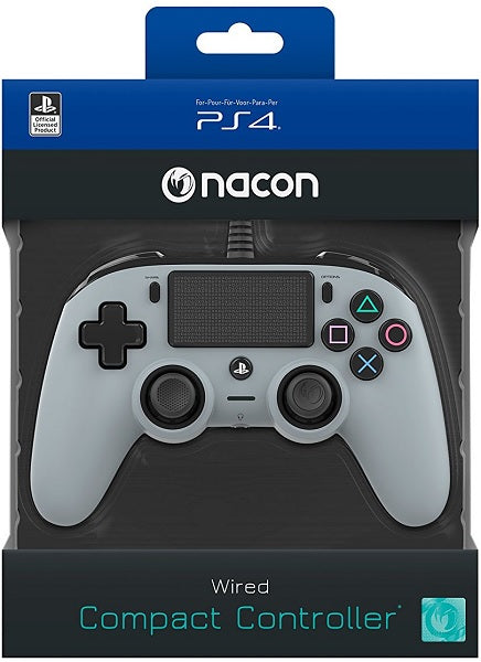 NACON WIRED COMPACT CONTROLLER GREY OFICIAL (GRIS)