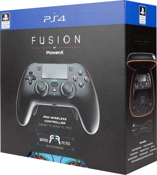 POWER A FUSION PRO WIRELESS CONTROLLER BLACK (NEGRO)(4 GATILLOS//BLOQUEO GATILLOS/FRONTAL EXTRAIBLE)