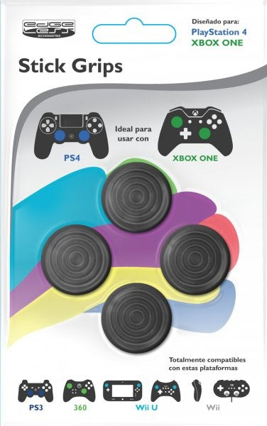 PRO STICK GRIPS PARA MANDOS (4 NEGROS) (PS5/XBOX)