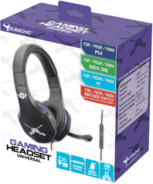 SUBSONIC GAMING HEADSET UNIVERSAL (PS4/XBOXONE/SWITCH/PC)