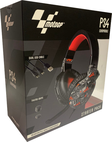 INDECA STARTER PACK MOTOGP 2020 (HEADSET/DUAL USB CABLE/ GRIPS)