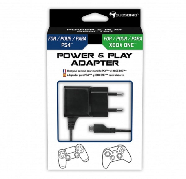 SUBSONIC POWER & PLAY CONTROLER ADAPTER (PS4/XBONE)