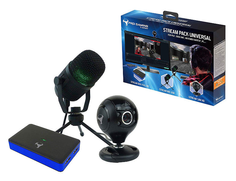 PRO GAMING STREAM PACK UNIVERSAL (PS4/XBONE/SWICH/PC) (STREAM BOX+MICRO+CAMARA)